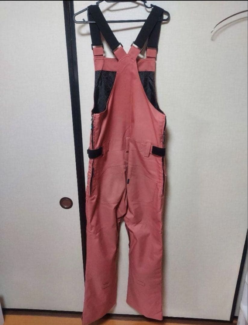 スノーボード&スキーウェア　ビブパンツ　ピンク