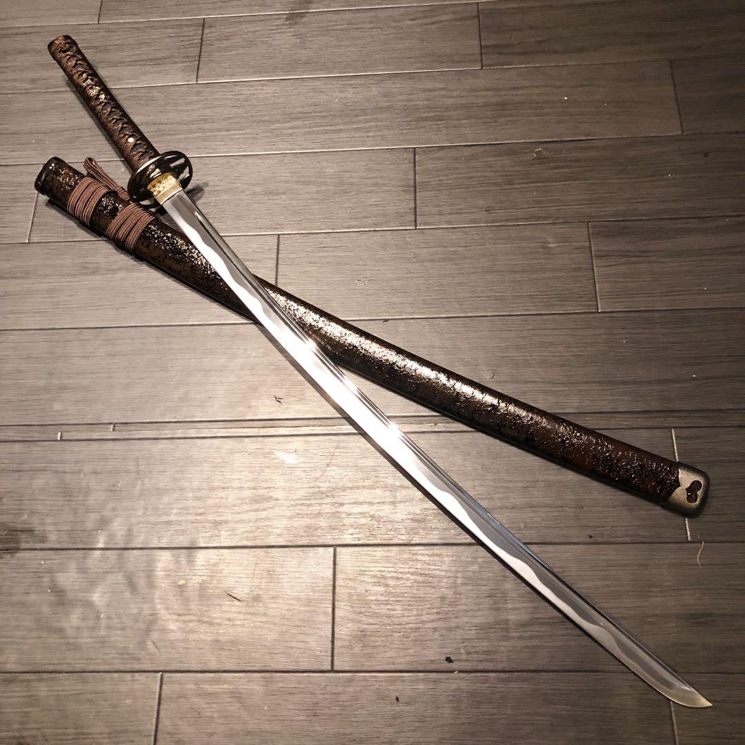 高級模造刀　居合刀　樋入り刀身　茶拵え　亜合金刀身　名刀