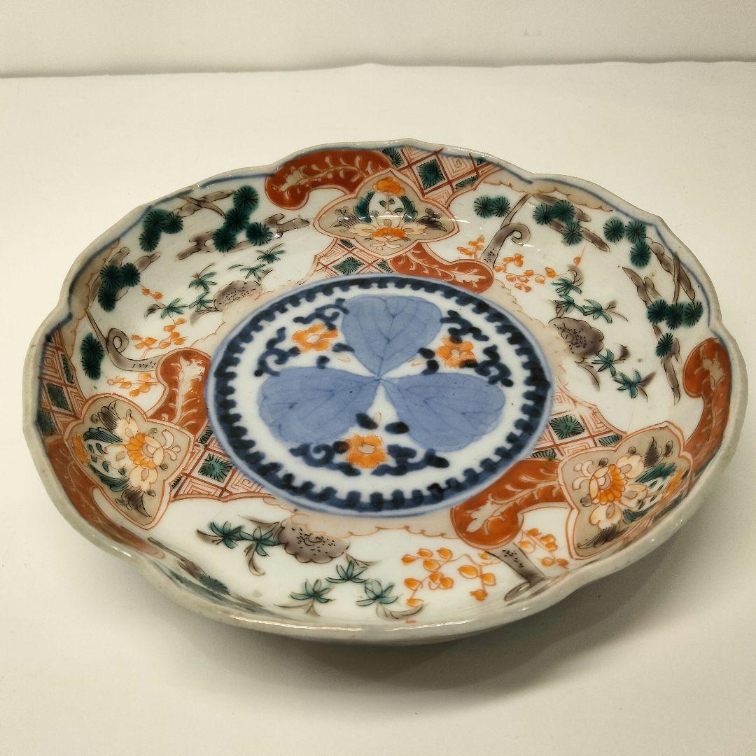 Y323 古伊万里 赤絵 なます皿 10客セット 直径15㎝　II