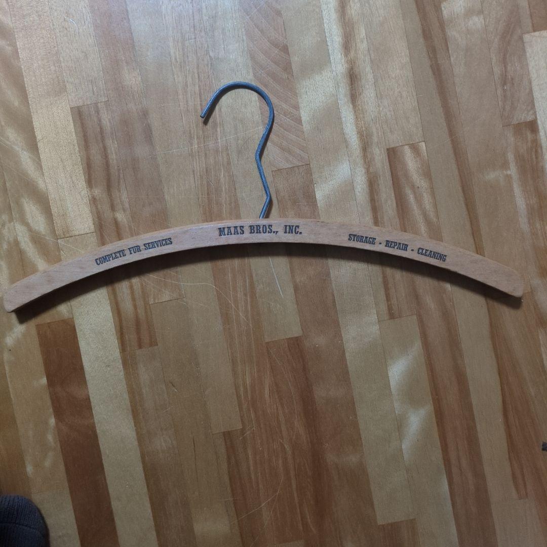 USA Vintage 木製 ウッド ハンガー 9本セット