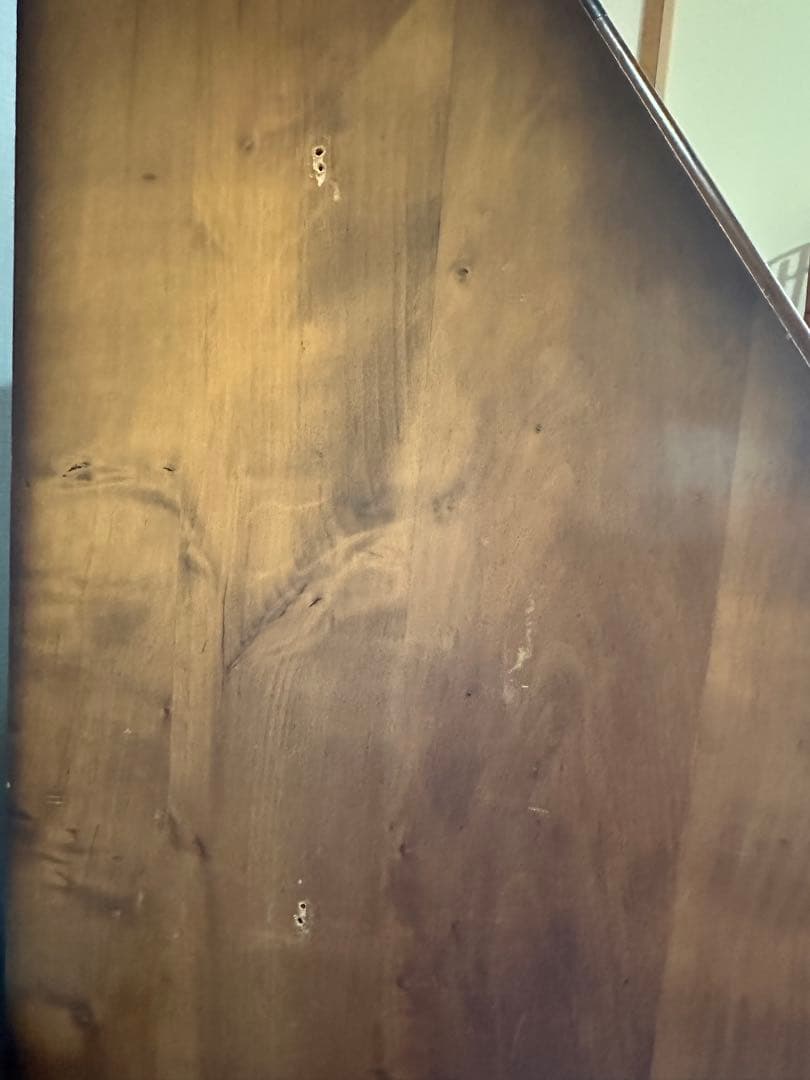 木製ライティングビューロー 彫刻入り　机 アンティーク