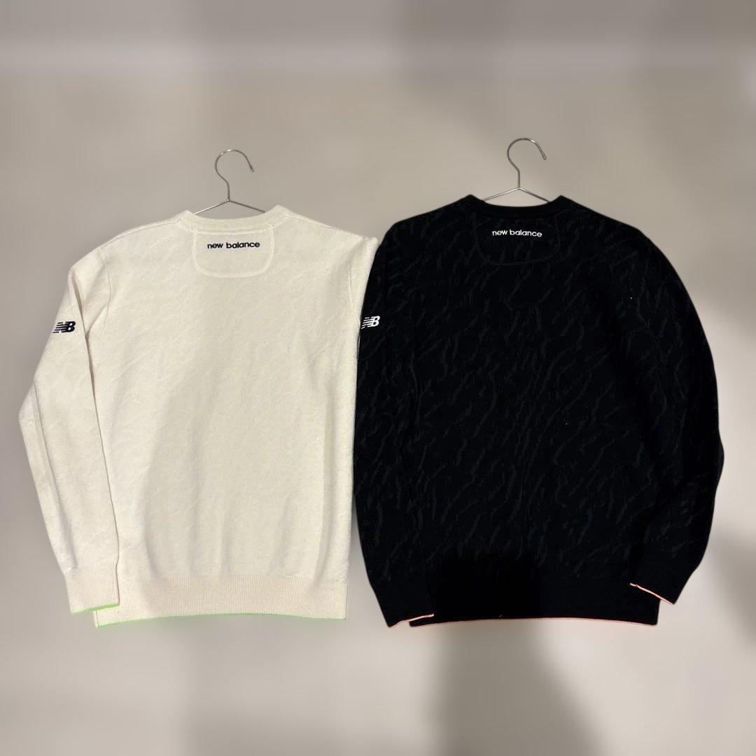 ニューバランスゴルフ　ゼブラ柄クルーネックニット　2枚セット　サイズ4 M
