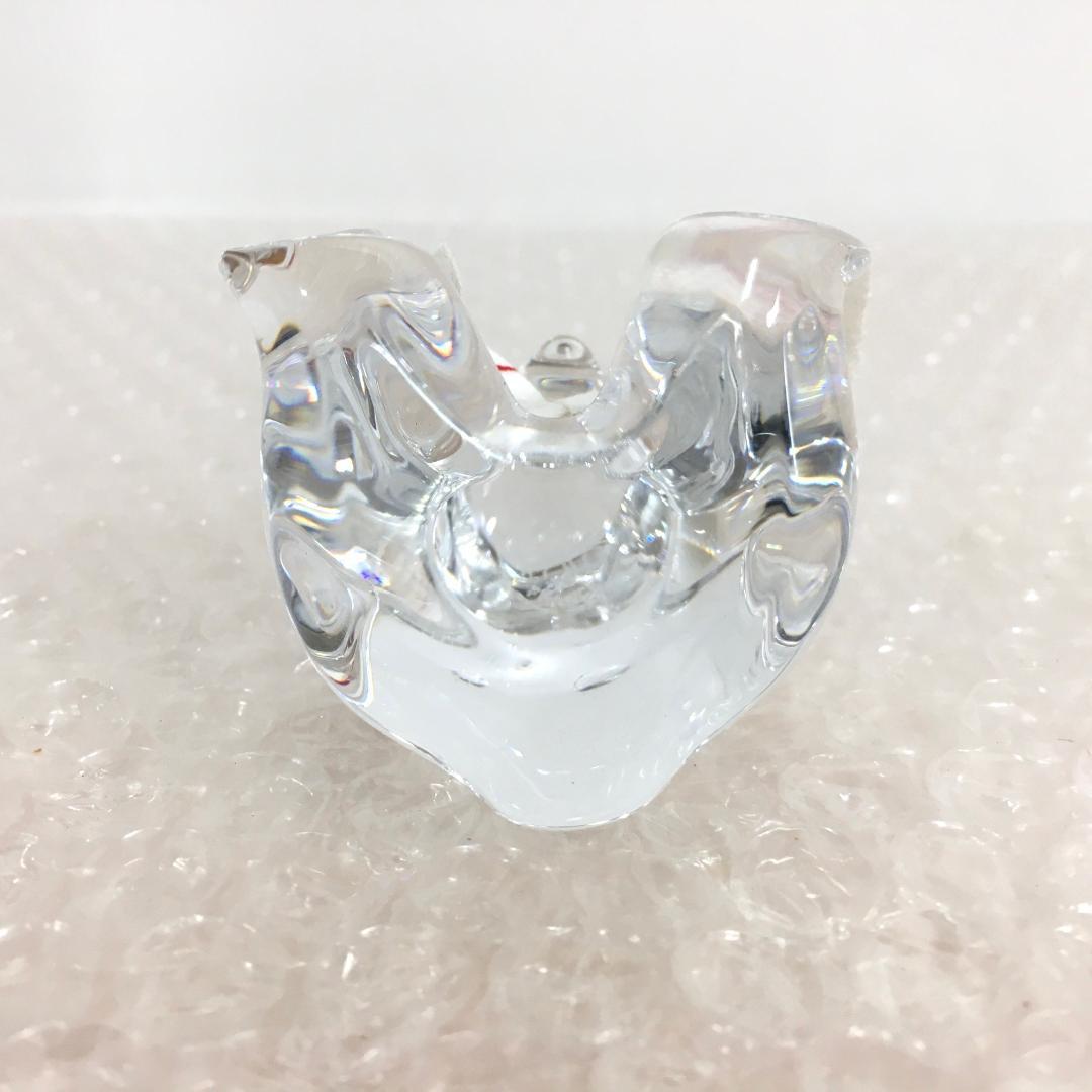 ○美品！ Baccarat バカラ フィギュリン くま クマ 熊 ベア 置物 箱