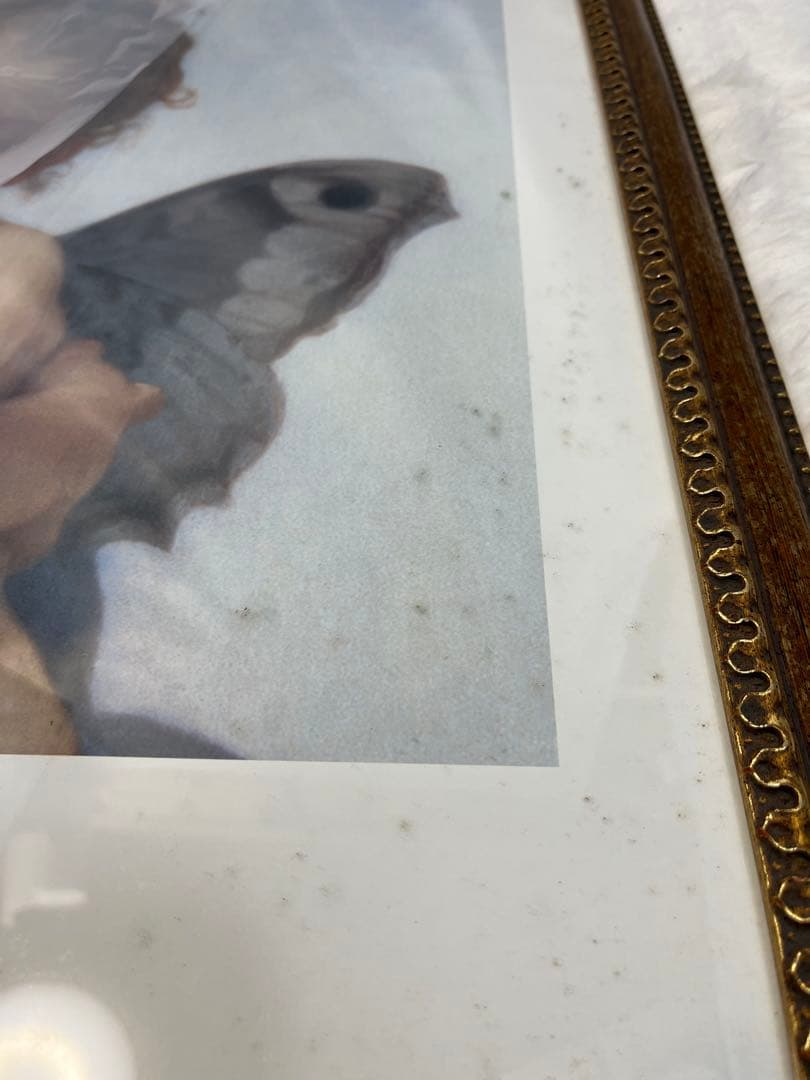 額入り87.5cm壁掛け ブグロー ファイストキス （印刷画） 1152