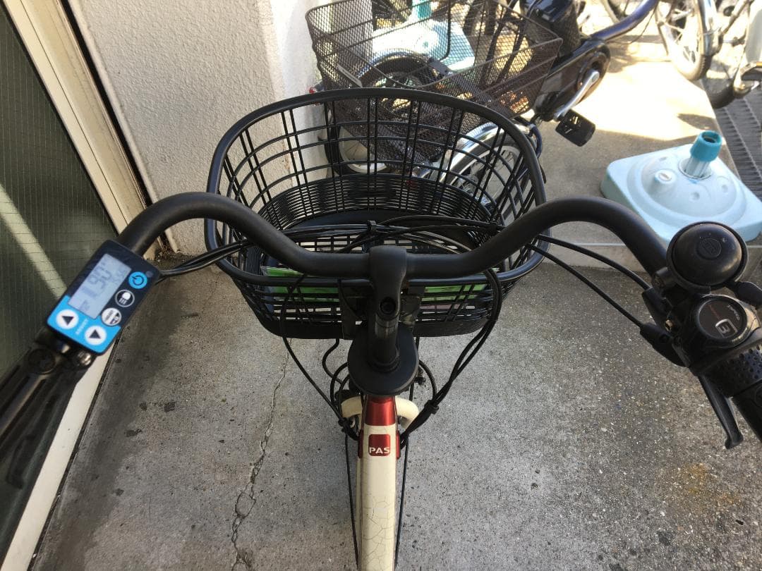 地域限定送料無料　パスバビーアン　子供乗せ　12,3AH　赤②　神戸　電動自転車