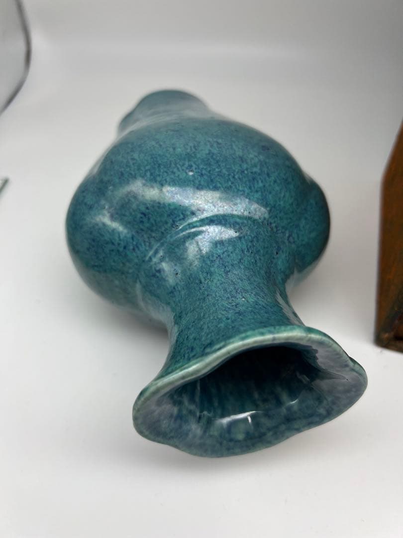 中国大清雍正爐鈞釉梅瓶唐物古美術品　江戸アンティーク骨董コレクション青磁