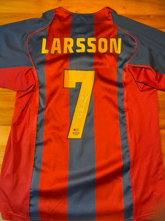 バルサ　ヘンリク・ラーション　サインユニホーム　鑑定付き