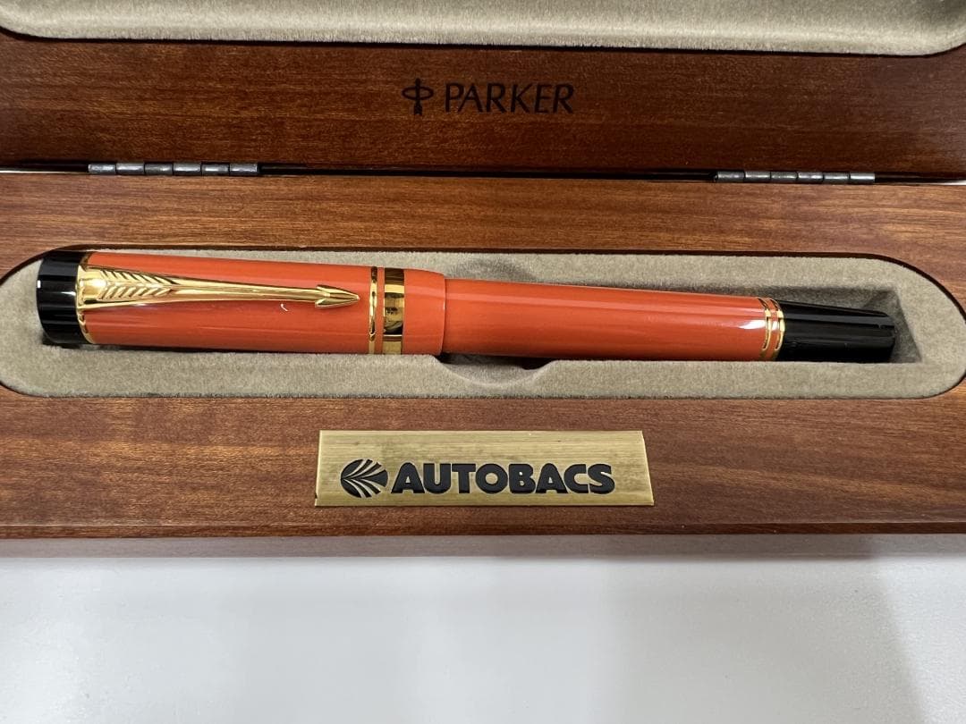 PARKER パーカー デュオフォールドインターナショナル 万年筆オレンジ18k