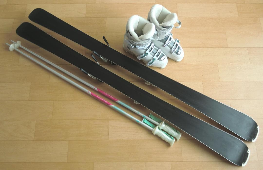 ■■送料無料■ELAN＋Hart■女性用スキーセット■板152靴25■メンテ付■