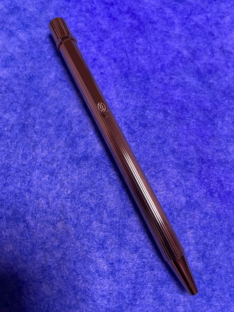 【新品・未使用】カルティエツイスト式マストボールペンゴールド証明書付き 黒インク