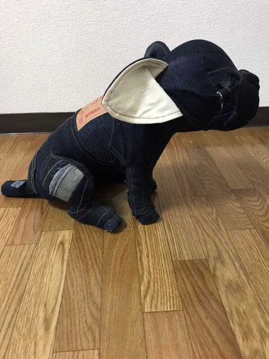 デニム地のぬいぐるみ