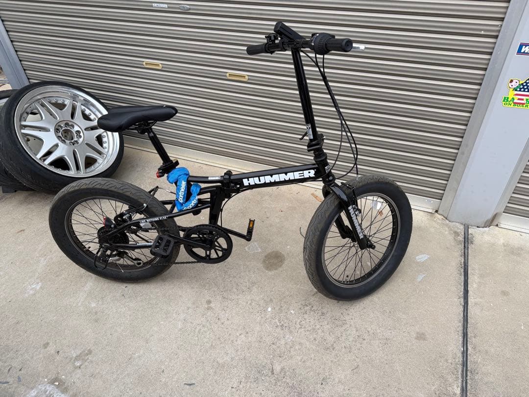 HUMMER 折りたたみ自転車 6段変速 ブラック
