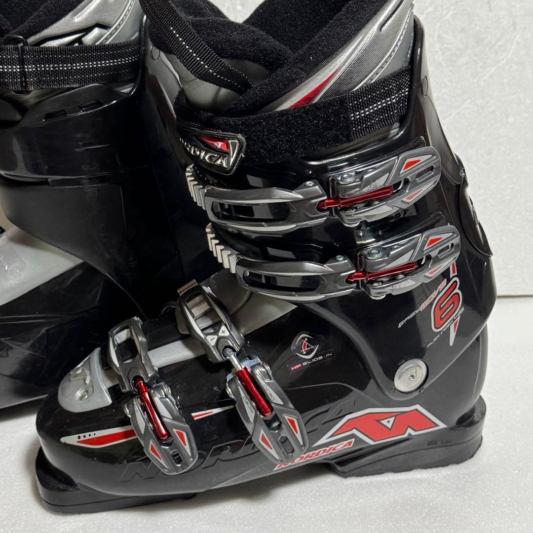 26cm-26.5cmNordica 男性用スキーブーツ 黒 初心者　格安特価