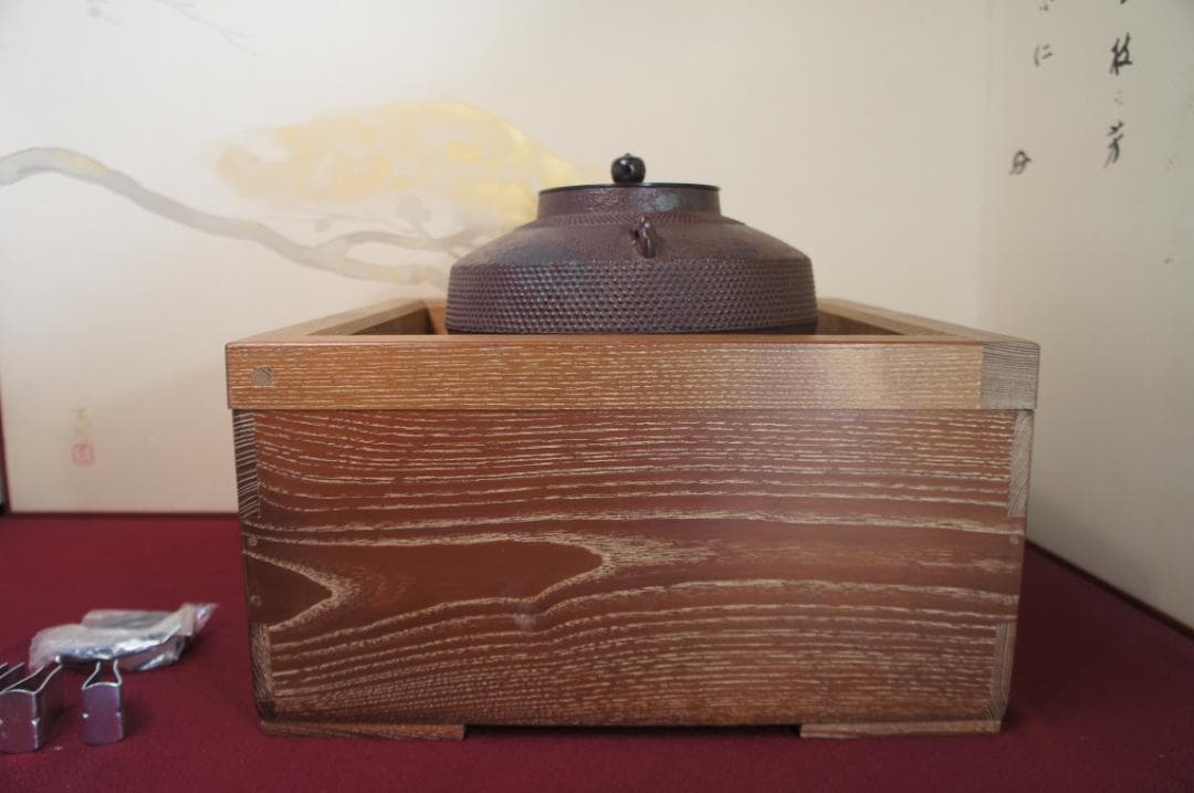 専用☆美品 桑色置炉 在銘 独楽釜 置炉用600W 炭型 電熱器 送料込み