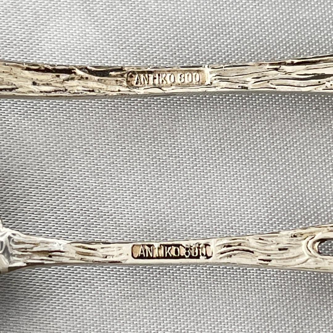 【ANTIKO】 薔薇のクリームスプーン / シュガースプーン【純銀】