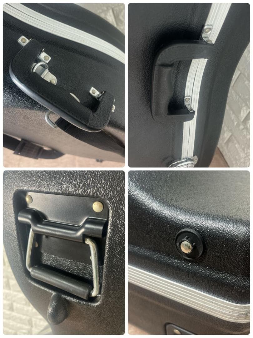 チェロ ハードケース キャスター付き ブラック 弦楽器 楽器 保護 運搬用 人気