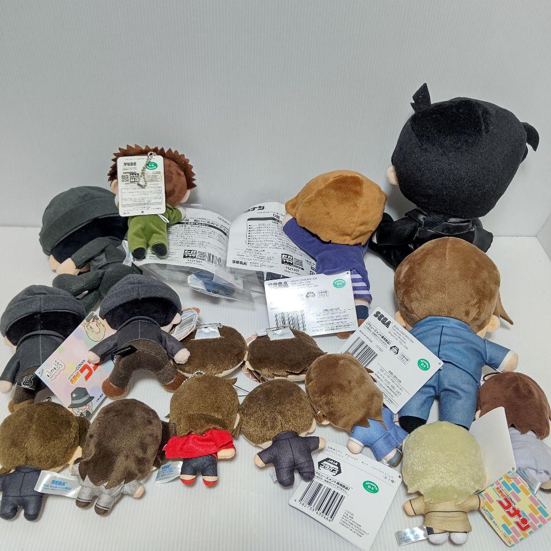 名探偵コナン　ぬいぐるみ　寝転び　マスコット　ボールチェーン　28点まとめ売り