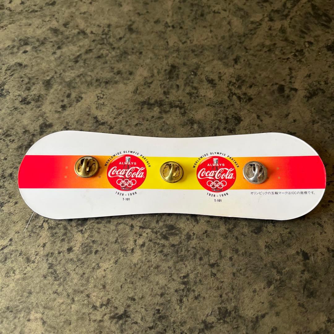 【激レア】コカ・コーラ 長野オリンピック ノベルティピンバッジ 3個セット