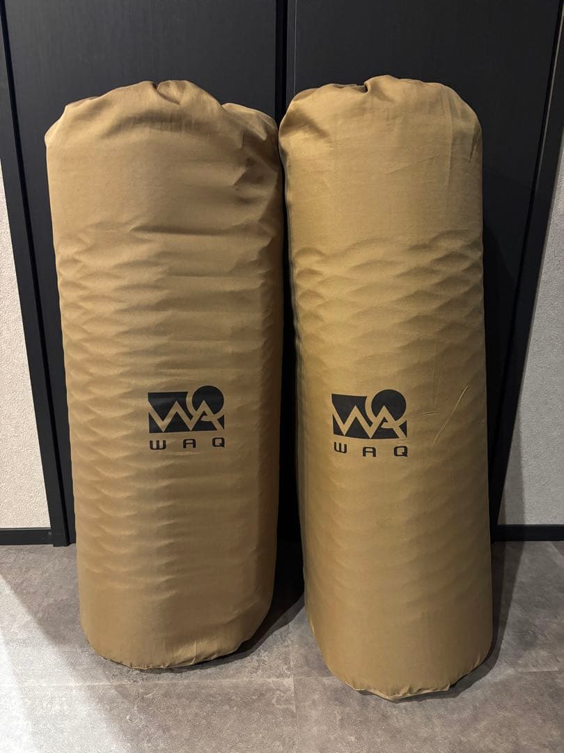 WAQ スリーピングマット 8cm 2枚セット コヨーテ