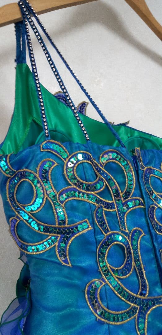 【COCOMELODY】 ワンショルダー、グラディーションドレス、M★お値下げ★