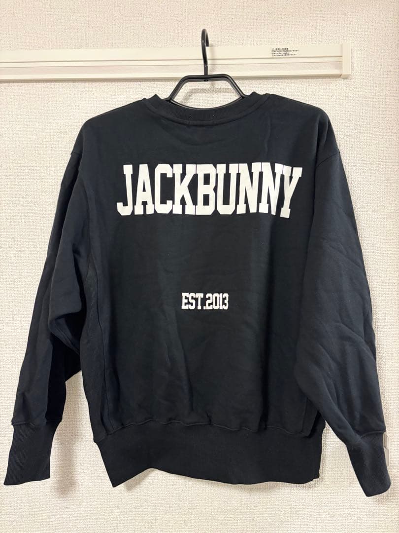 未使用品 ジャックバニー スウェット ブラック ゴルフレディース Mサイズ