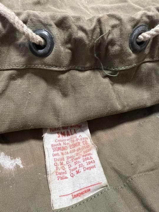 米軍 実物 N-2 デッキパーカー 初期フック