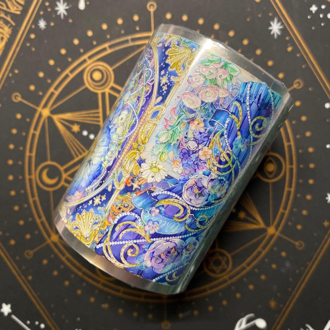 【S】海外　10m巻　貝殻光マスキングテープ　お花系/古風系/装飾系