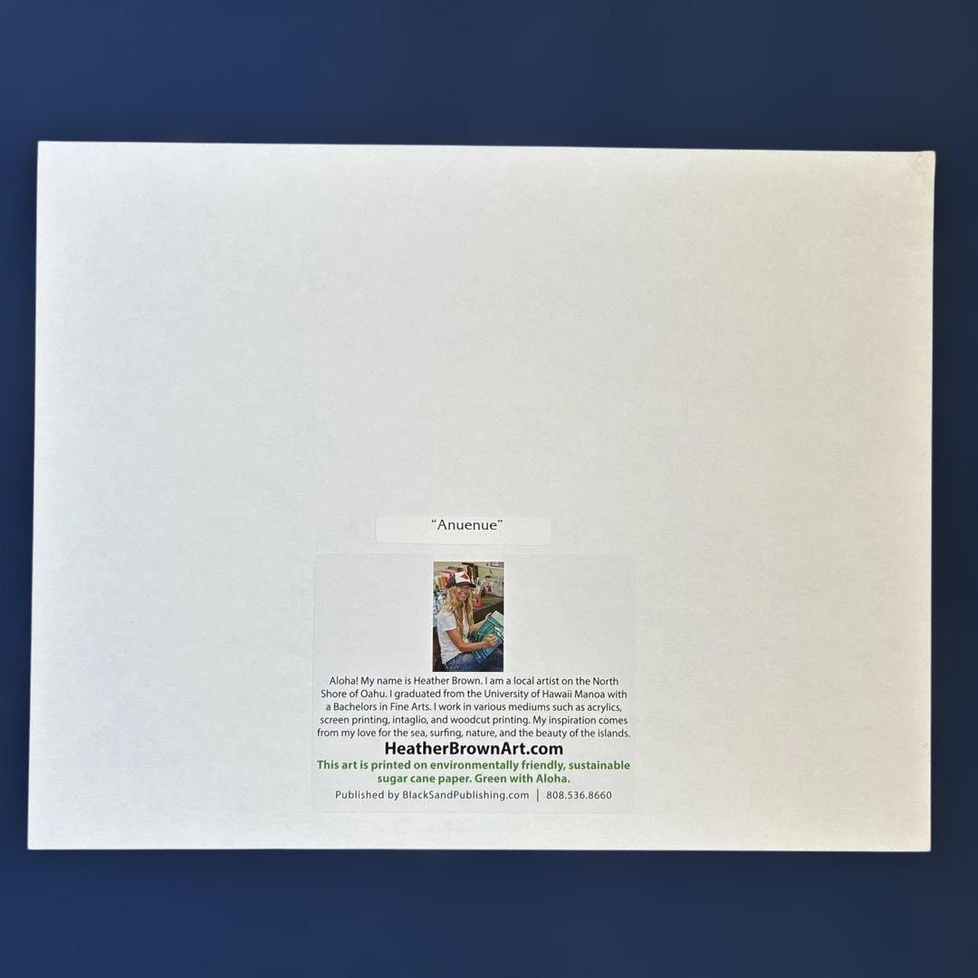 ヘザー ブラウン 『 Anuenue（虹） 』約 279ｍｍ × 355ｍｍ