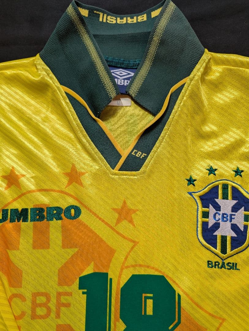【希少長袖！】ロナウド/ブラジル代表/96年アトランタ五輪/ホームモデル