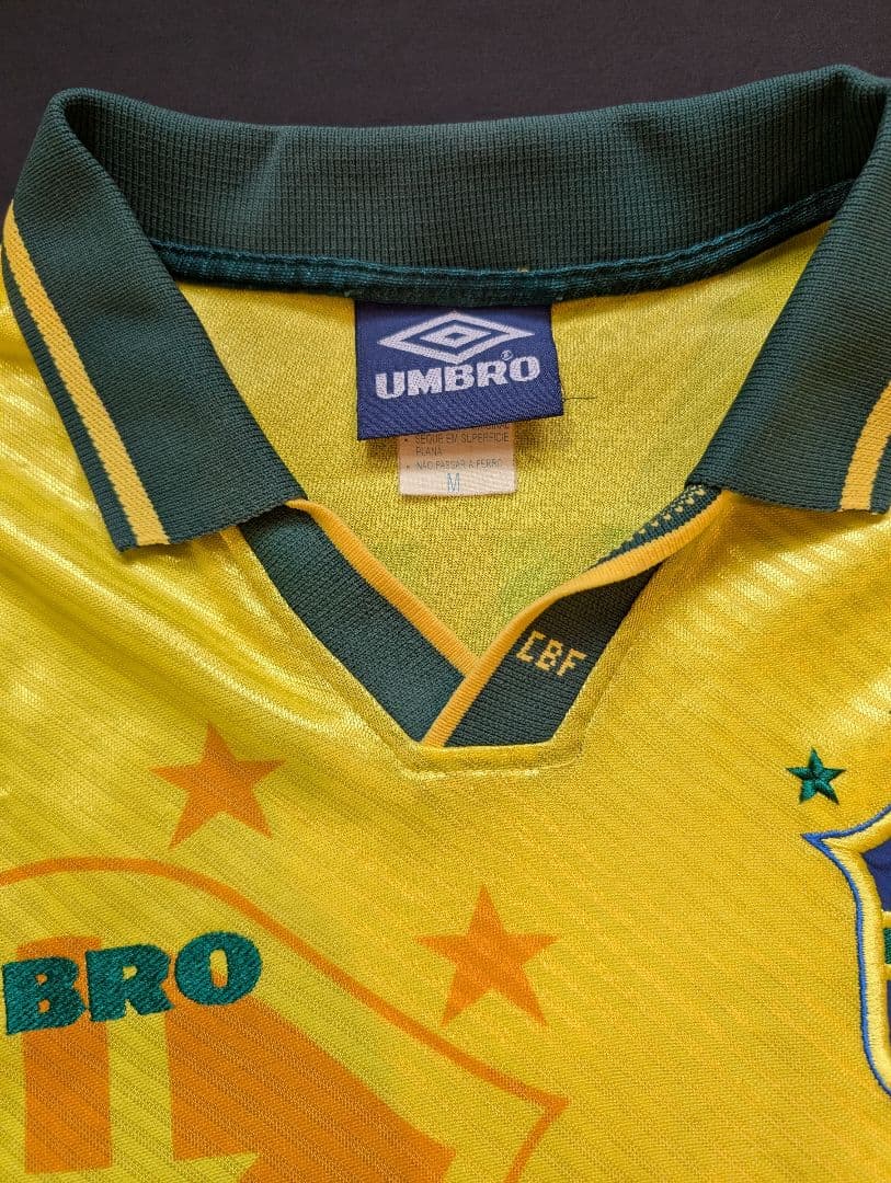 【希少長袖！】ロナウド/ブラジル代表/96年アトランタ五輪/ホームモデル