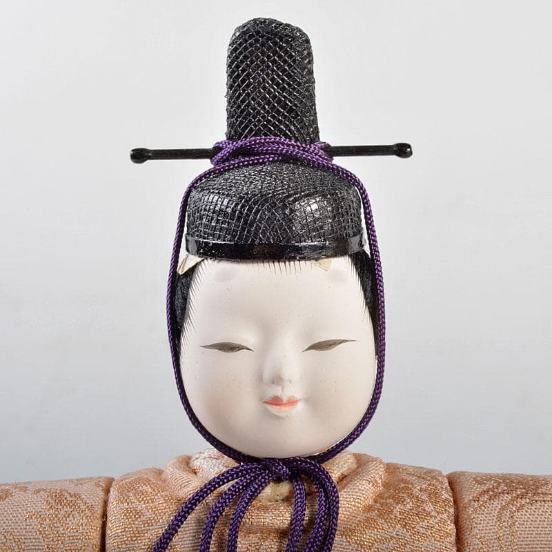 伝統工芸　真多呂作　木目込み人形　古今人形　雛人形　立雛　共箱　M　R4379B