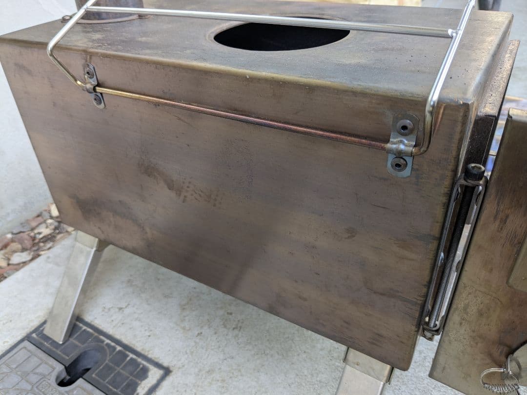 FIELDOOR　薪ストーブ　延長煙突2本付き　ステンレス製