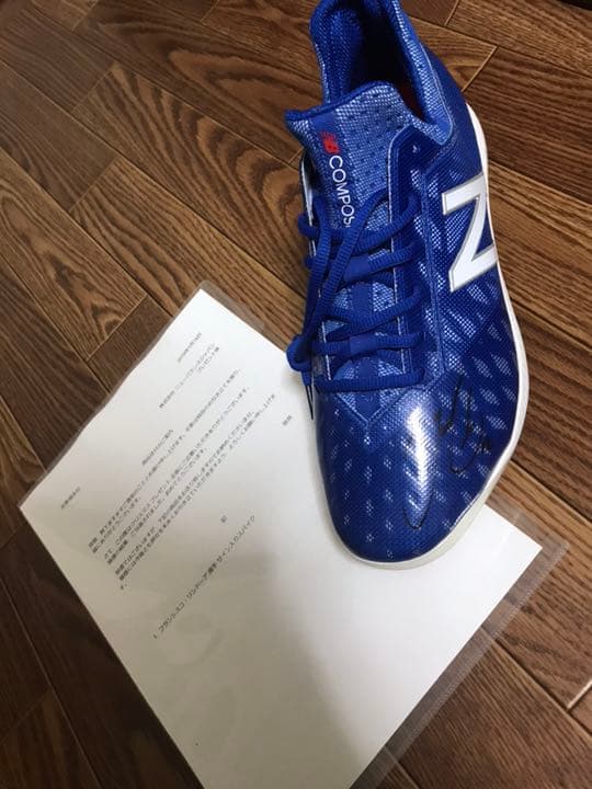 【MLB】ニューバランス野球フランシスコ・リンドーア選手サイン入りスパイク