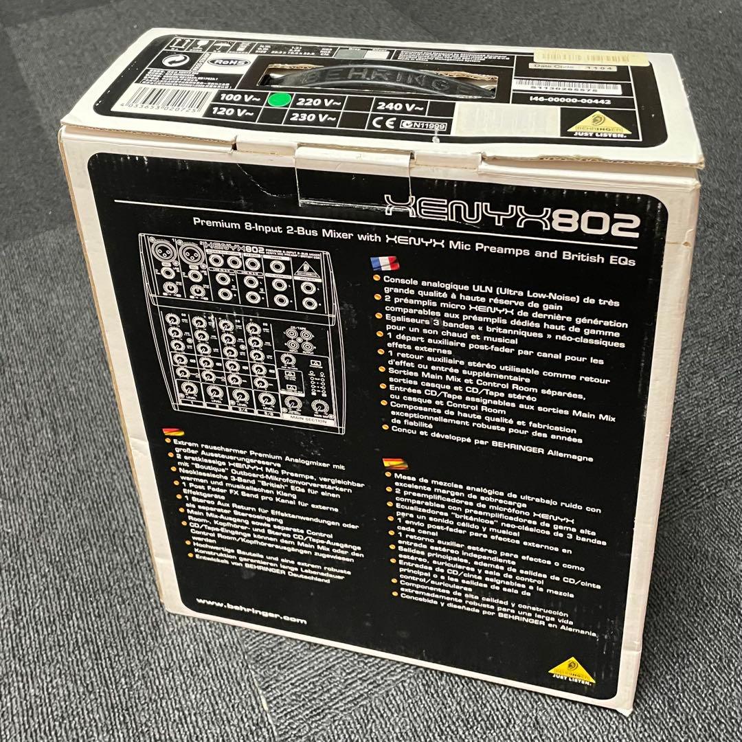 BEHRINGER XENYX802 アナログミキサー