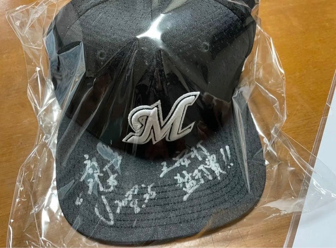 【実使用直筆サイン入り】千葉ロッテマリーンズ#38髙部瑛斗実使用ヒーローキャップ