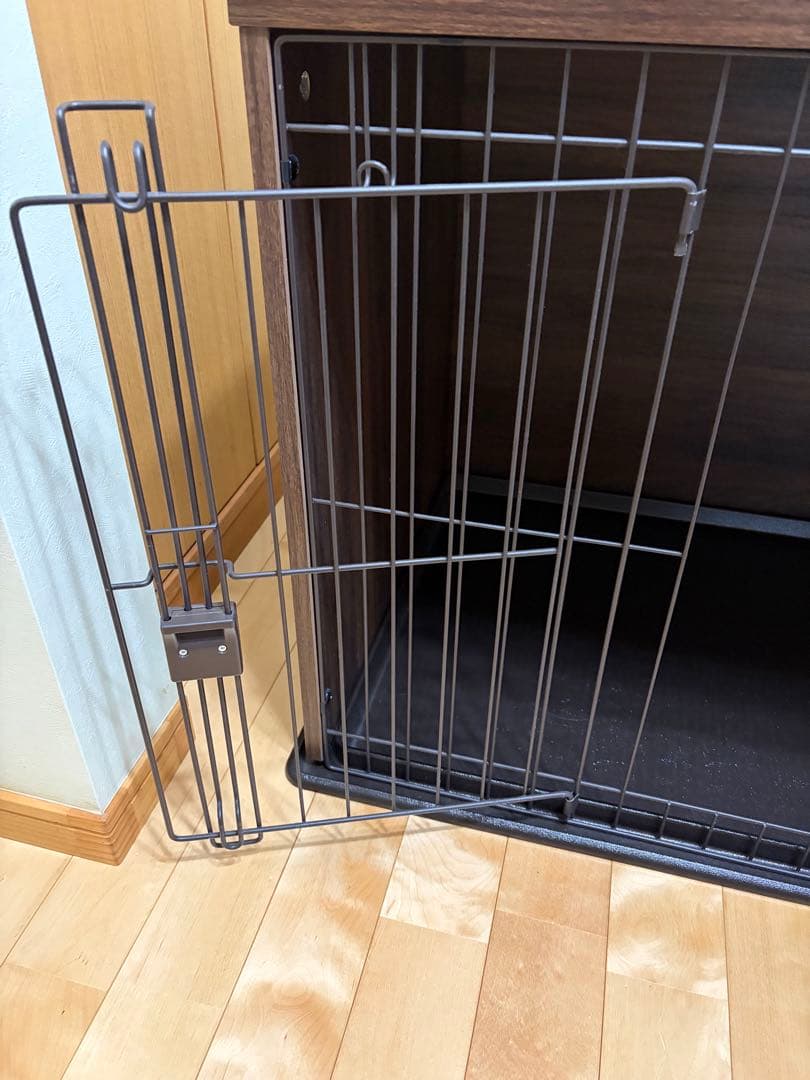 アイリスオーヤマ 犬ケージ ナチュラルファニチャー ダークブラウン 小型犬用