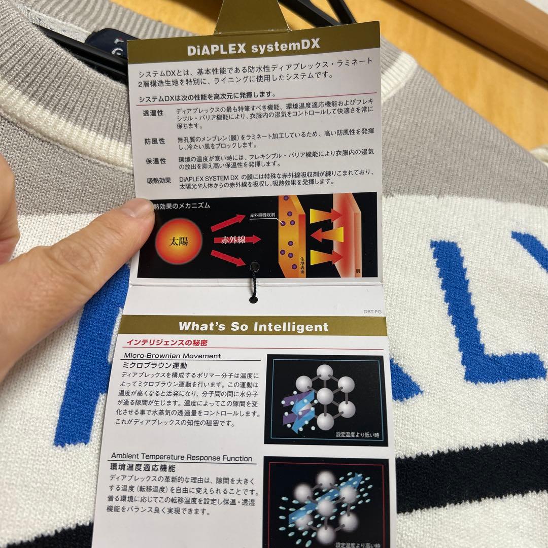 新品　ゴルフ　PEARLY GATES セーター &パーカー　ホワイト グレー