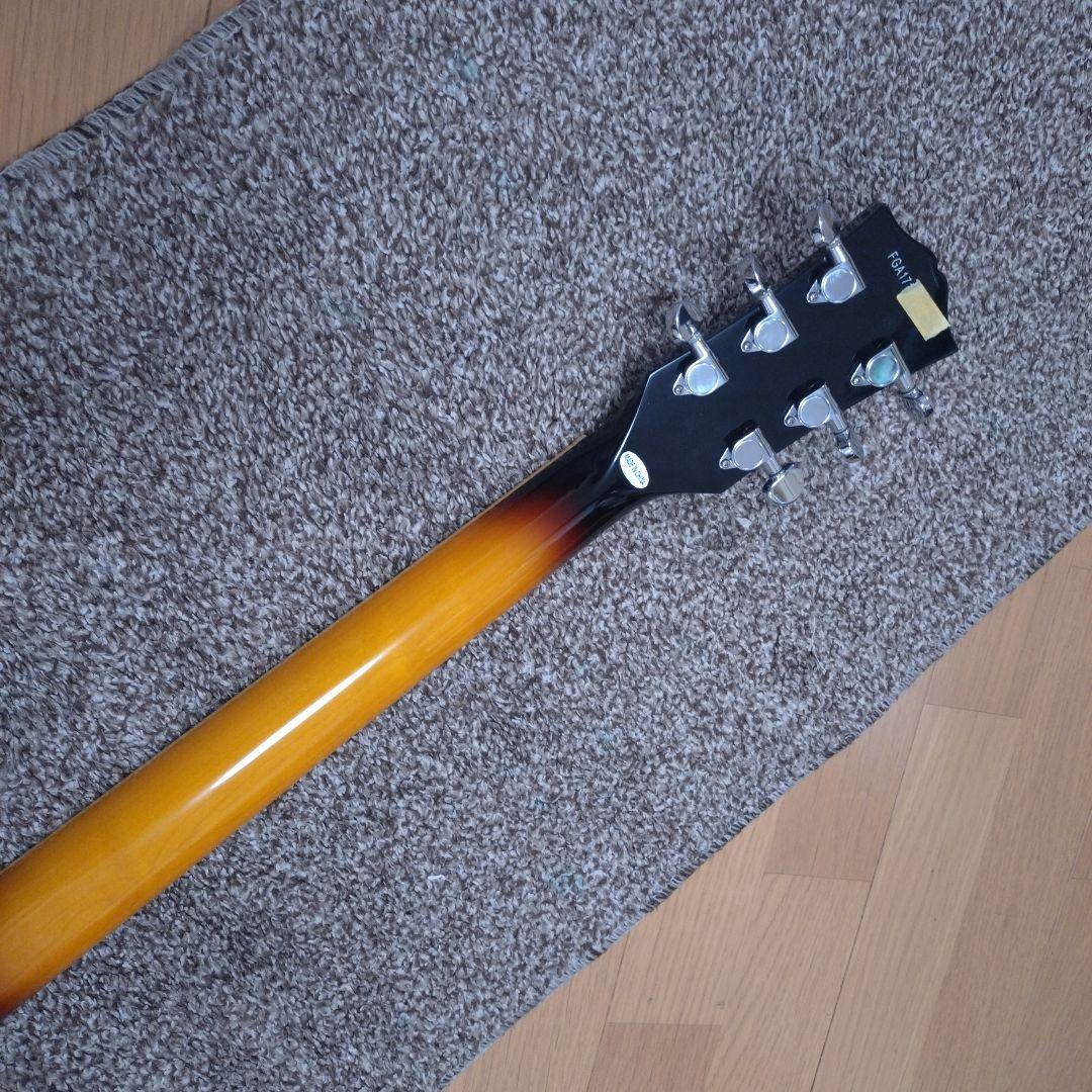 Burny セミアコギター SRSA-65 ES-335タイプ