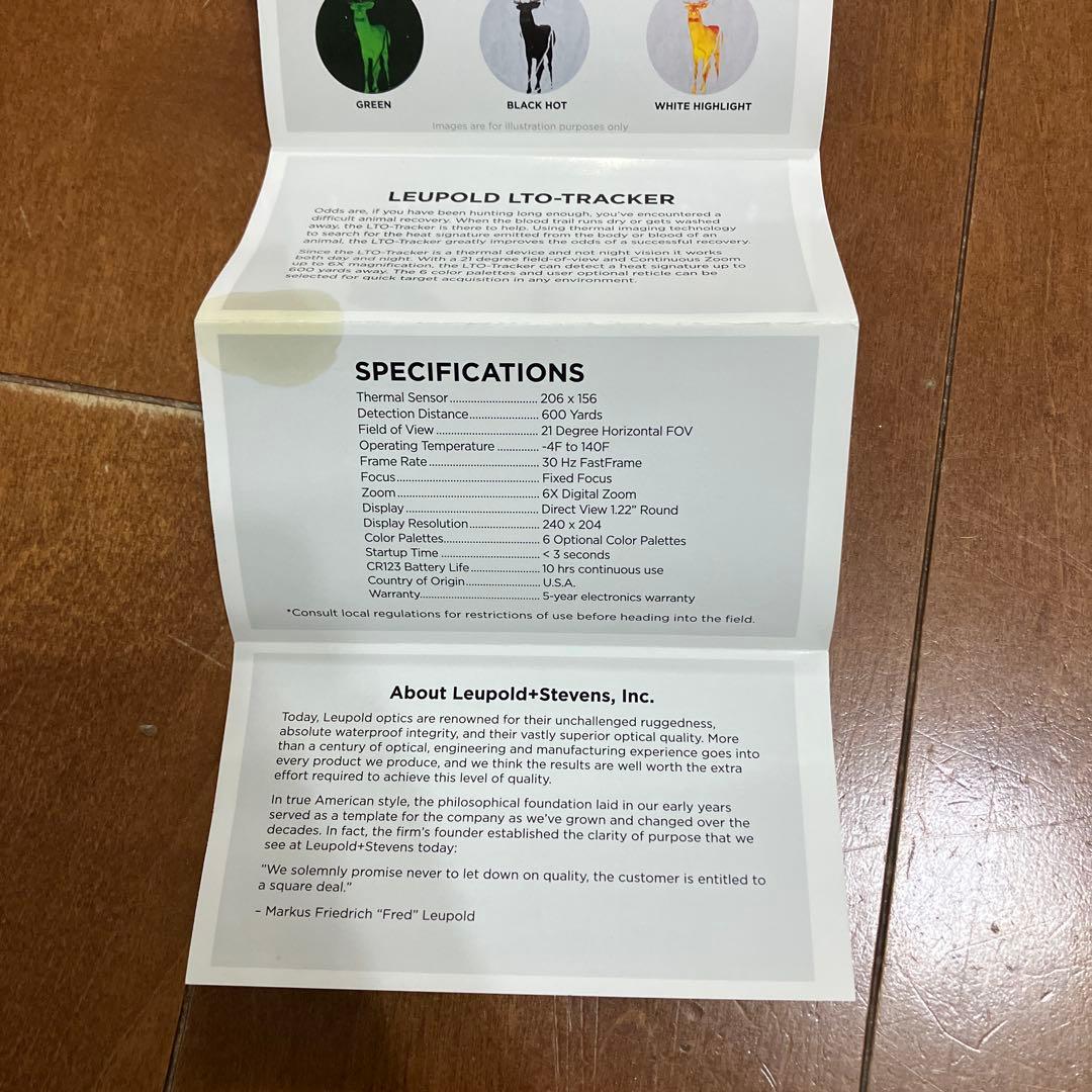く*ん様 LEUPOLD LTO-TRACKER サーマルスコープ