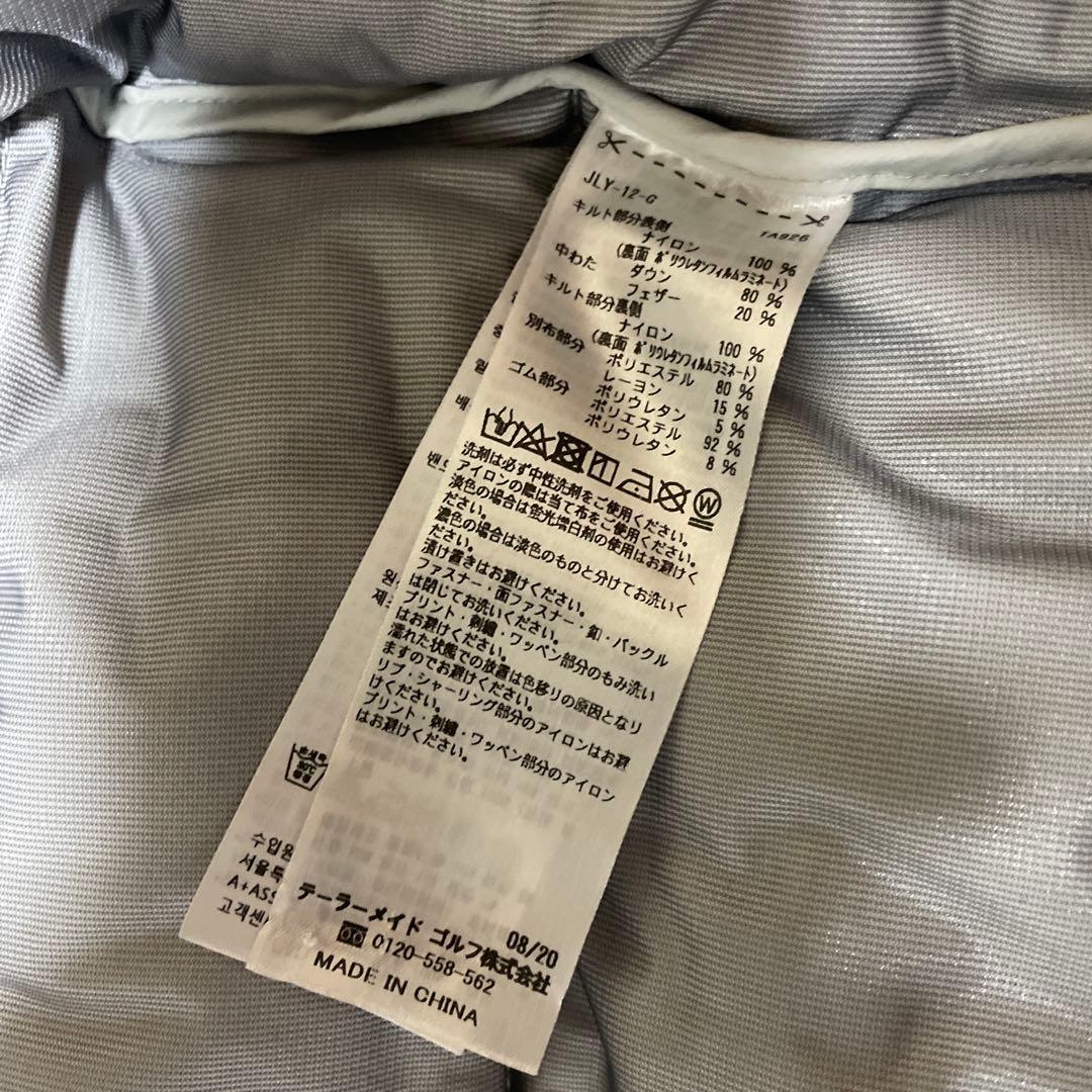 美品TaylorMade ダウンベスト グレー　サイズO