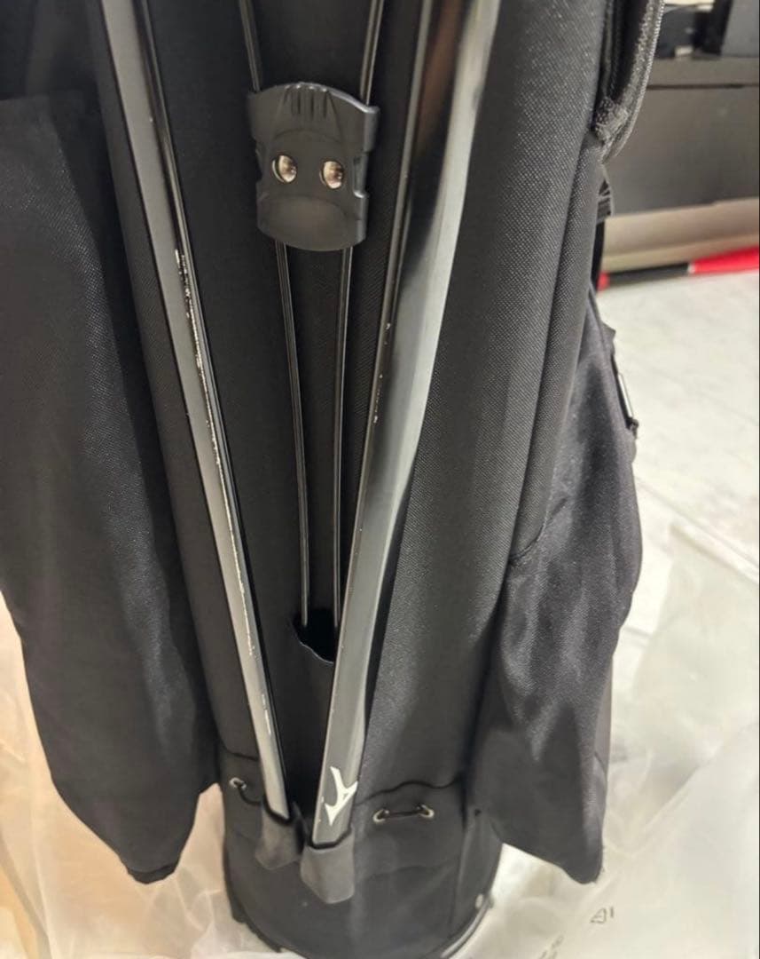 Mizuno スタンド付きキャディバッグ ブラック