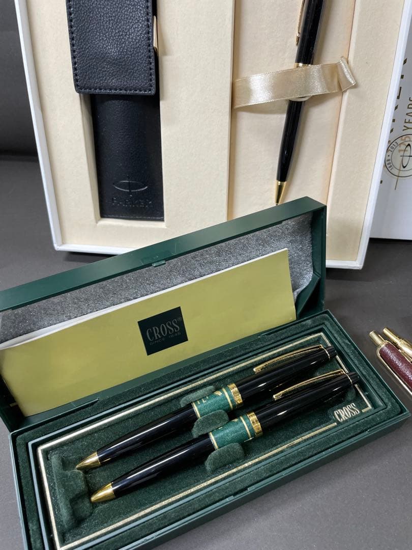 CROSS SHEAFFER 14K 18K万年筆ボールペンまとめ売り15本以上
