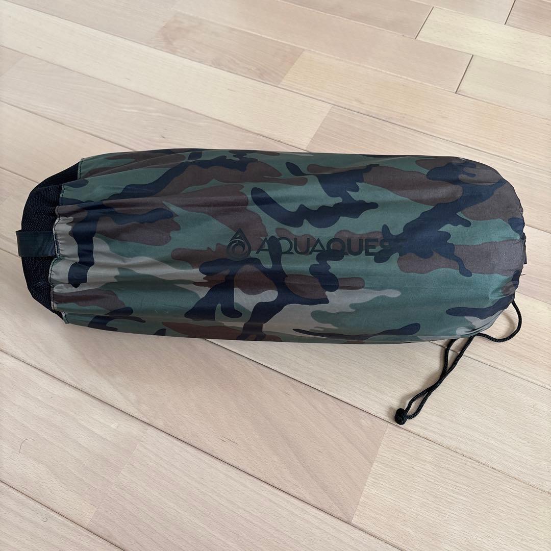 【美品】アクアクエスト/ディフェンダーL（森林迷彩）Lサイズ（3×4m）タープ