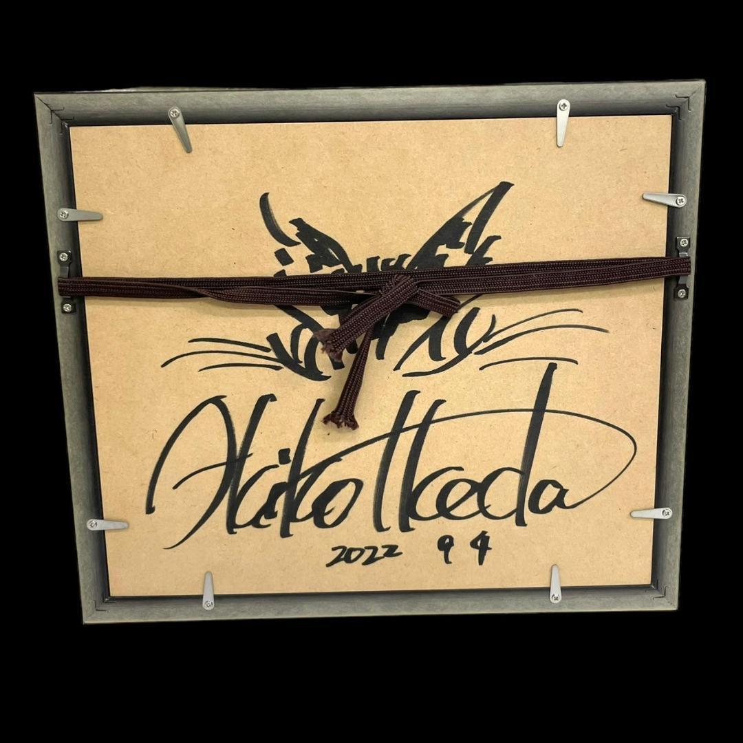 美品　ダヤン　池田あきこ　105/200　額入り　サイン入り　絵画