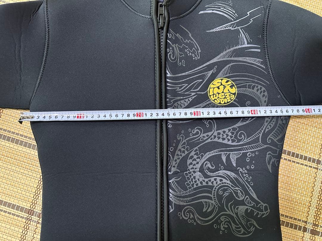 新品未使用タグ付き ウェットスーツ マリンスポーツ タッパー 黒 メンズ S