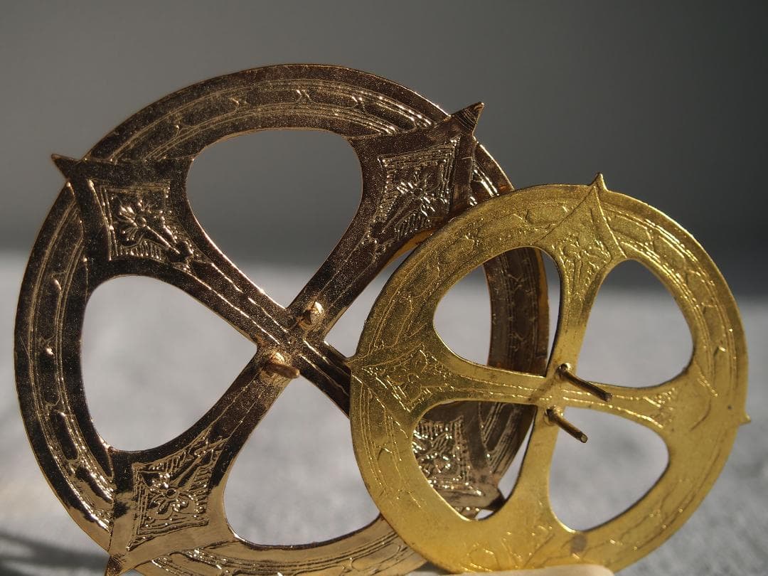 聖人像の王冠 光輪 3点 聖母マリア像 クラウン カトリック彫像用/K378