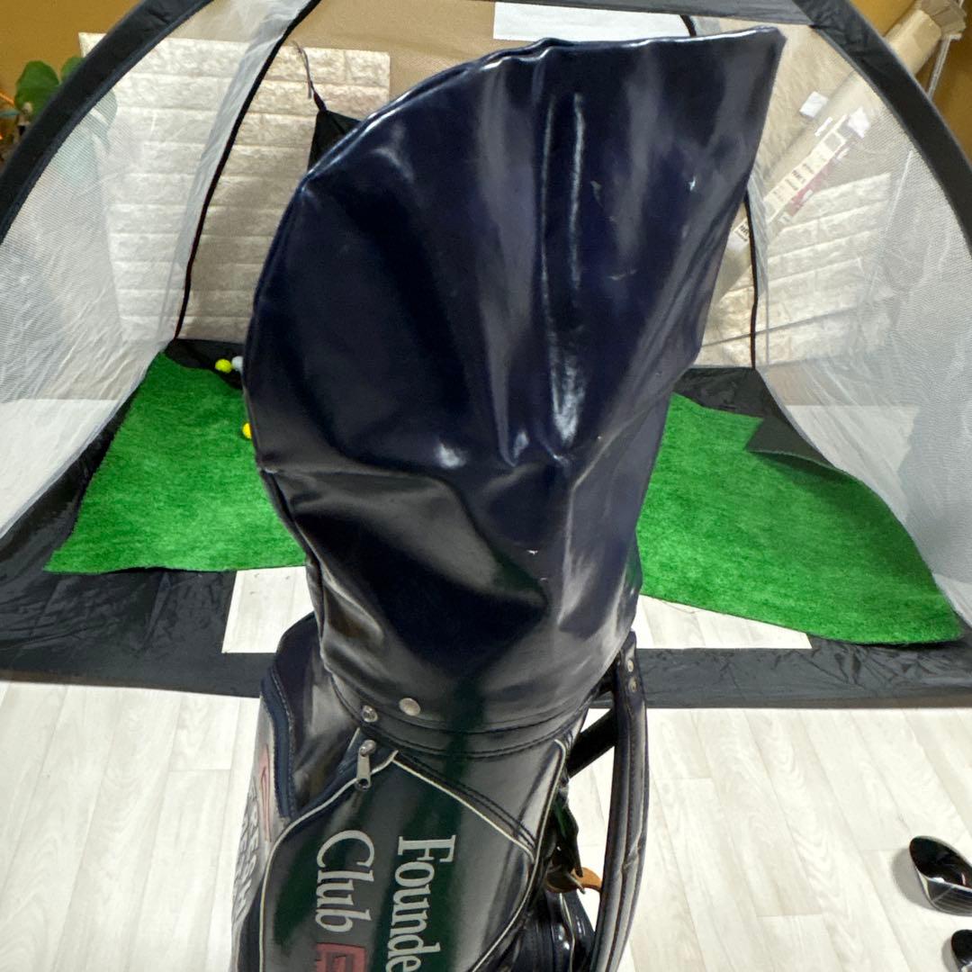 BURTON製　Founders Club ゴルフバッグ ネイビー　レトロ