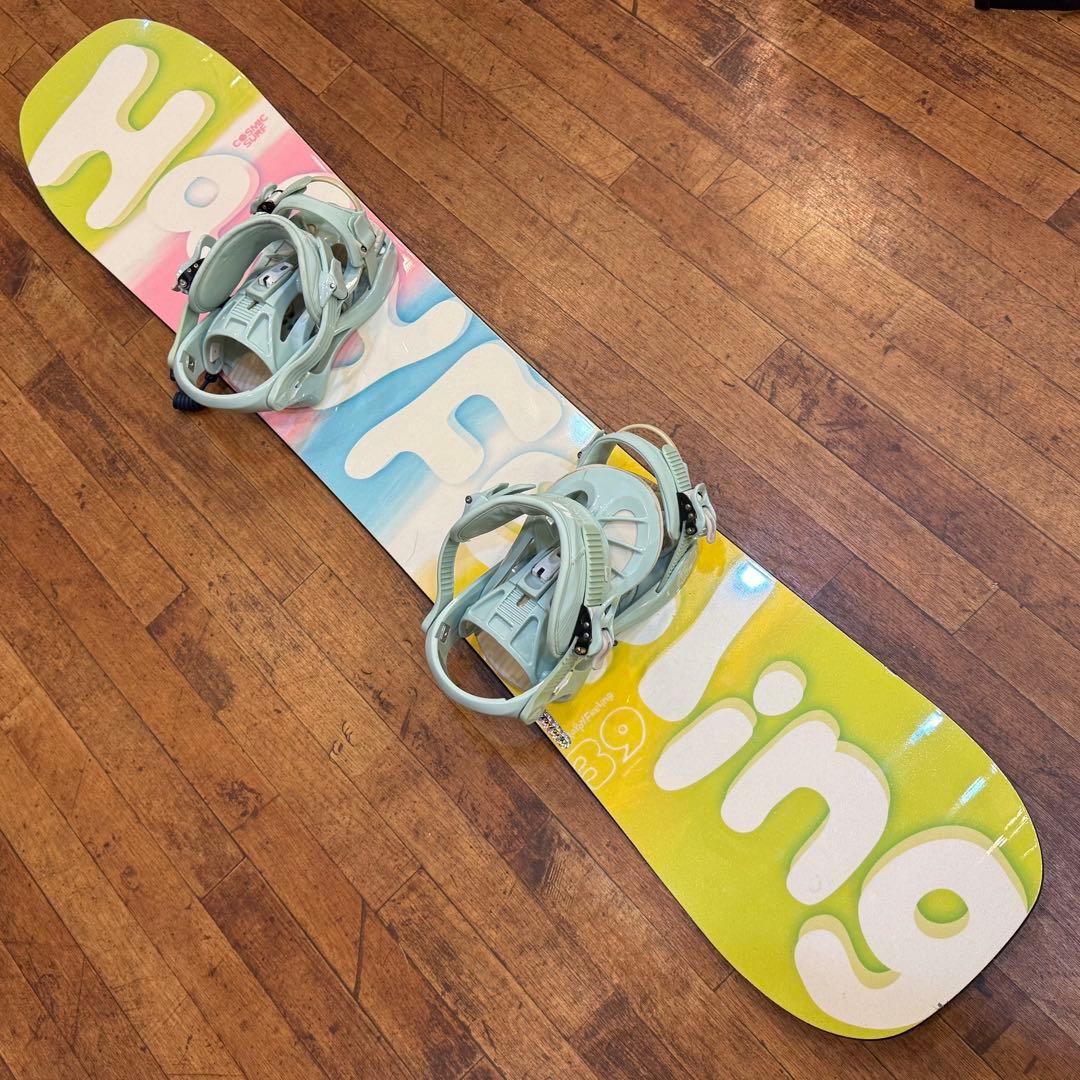 送料込！CosmicSurf 139cm salomon 24cmスノボセット！