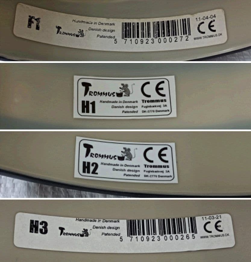 古い Trommus トロムス ロードラム 4セットH3/H2/H1/F1