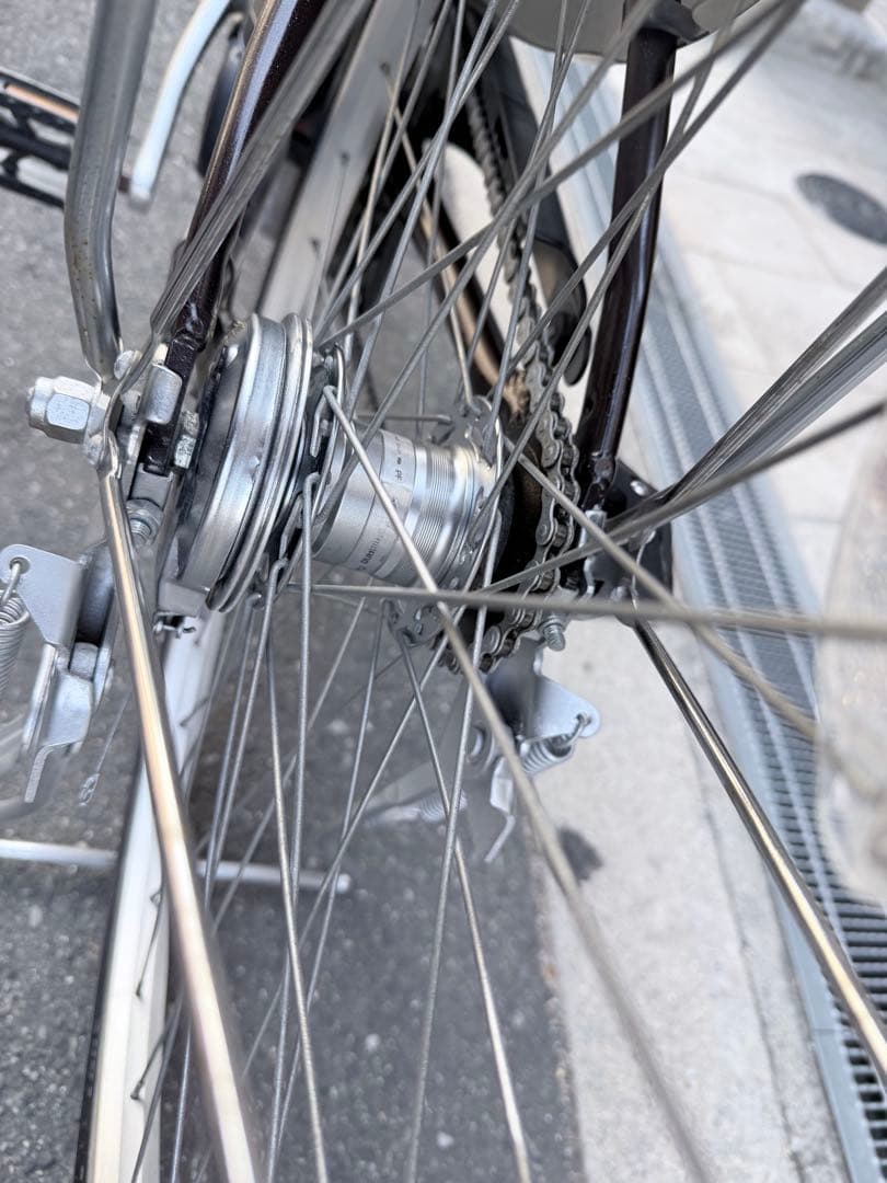 大阪府　ヤマハ　電動アシスト自転車 ブラウン 前バスケット付き